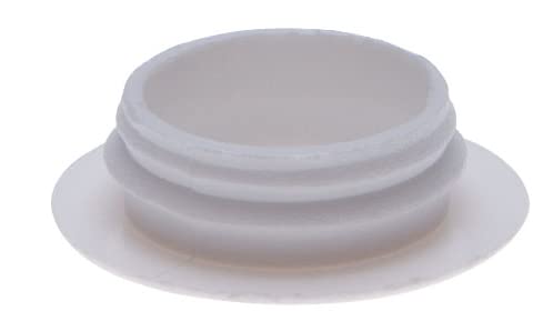 Tapas de Plástico para Agujeros de Plástico para Tubos Redondos Tamaño 14.5mm x 19mm (Paquete de 100) Color Blanco