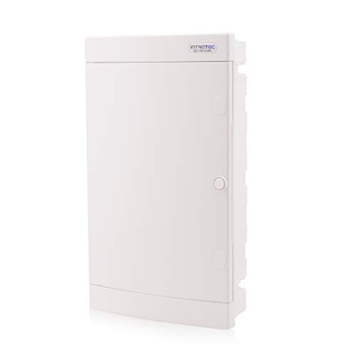Caja de fusibles Caja del distribuidor IP40 empotrada 3 filas de hasta 36 módulos Puerta blanca para la instalación de la habitación seca en la casa