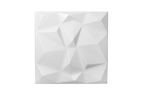 Nord Plus Paneles de pared 3D de poliestireno, diamante (12 unidades/3 m2)