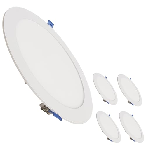 LED ATOMANT Pack 5x Downlight LED Panel Extraplano Redondo 20W 225mm 1800lm, Color Blanco Frio (6500K)