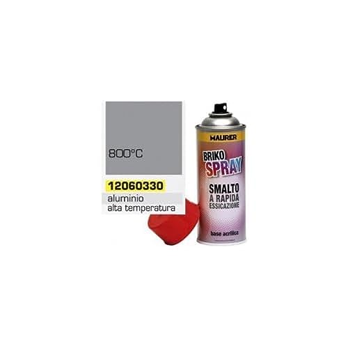 MAURER - Spray Pintura Resistente Altas Temperaturas Aluminio 400 ml.