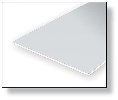 Evergreen 9080 - Placa de poliestireno, juego, 150 x 300 x 2.00 mm, 1 pieza, blanco