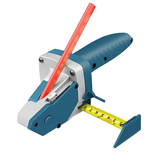 Weytoll Cortadores de placas de yeso, herramienta de corte para placas de yeso, cortador de herramientas con flexómetro, 5 metros, azul