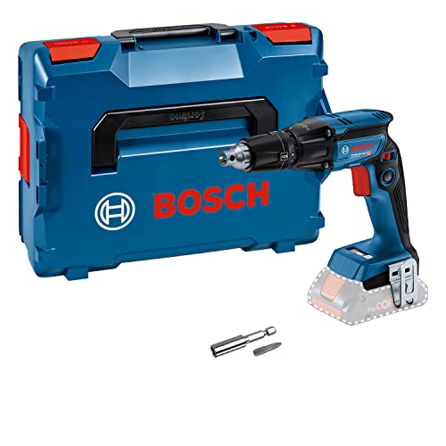 Bosch Professional 18V System GTB 18V-45 - Atornillador a batería para construcción en seco (0-4500 rpm, sin batería, en L-BOXX), Azul