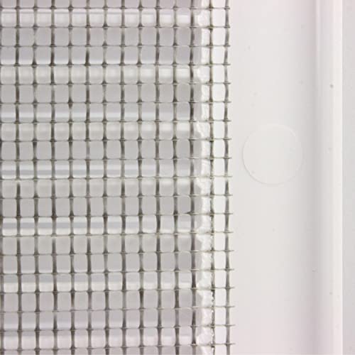 TRU8 - Rejilla para ventilación y protección contra insectos (250 x 250 mm), color blanco