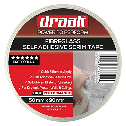 Draak Scrim Tape - Cinta adhesiva (50 mm x 90 m, 50 mm)